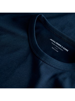 Jack & Jones Erkek Slim Fit Bisiklet Yaka Tisört - Mineral