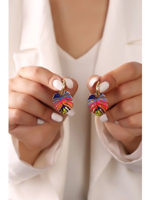 Normadia 925 Ayar Gümüş Palmiye Yaprak Küpe, Şık ve Zarif Takı