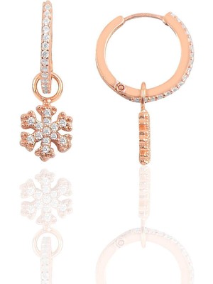 Normadia Parlak Gümüş Halka Küpe, Zarif ve Şık Takı, Günlük ve Davetlik Kullanım