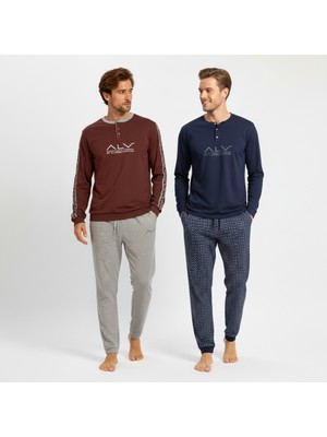 Bonbon Erkek Pamuklu Bohçalık Ve Çeyizlik 2 Adet 2'li Pijama Takımı BB2224
