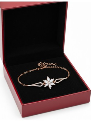 Çekirdek Jewelry 925 Ayar Gümüş Lotus Çiçeği Bileklik