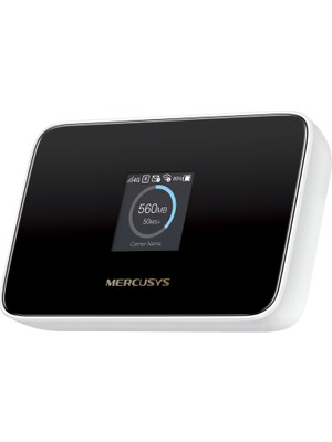 Mercusys MT115 | 4g Lte Mobil Wi-Fi 6 Taşınabilir Modem | 150 Mbps 4g Hızı | 2400 Mah Pil ile 10 Saat Kullanım | Bilgi Ekranlı | 10 Cihaz Desteği | Sım Girişli Cep Wi-Fi | Mercusys App Kontrol