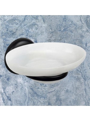 Braventa Collection Sabunluk Katı Sabunluk Yapışkanlı El Sabunluğu Siyah