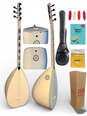 Sazhane Kısa Sap Jack Girişli Beyaz Melek Bağlama Seti