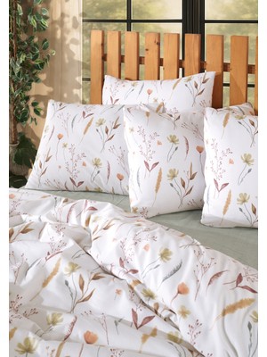 Medaillon Home Eflora Tek Kişilik Lastikli Çarşaflı Nevresim Takımı