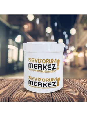 Hediyara Seviyorum Merkez Baskılı Küllük