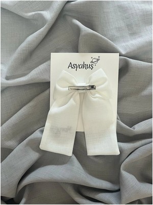 Asyakuş Kız Çocuk Momys Girl Nakışlı Fiyonk Klips Toka