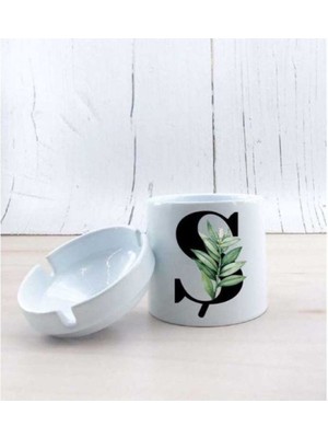 Hediyara Ş Harf Yapraklı Seramik Küllük