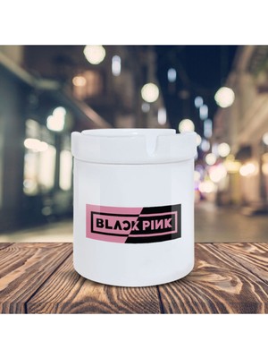 Hediyara Black Pink Grup Baskılı Küllük Kül Tablası- KL232