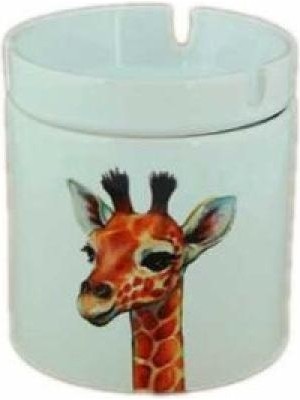 Hediyara Seramik Zürafa Baskılı Küllük