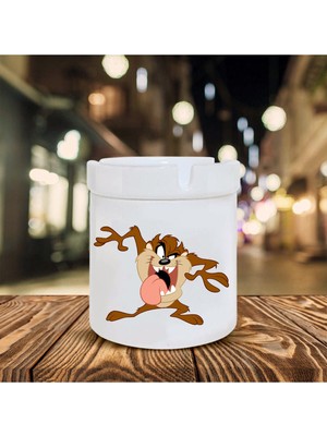 Hediyara Tazmanya Canavarı Baskılı Seramik Küllük