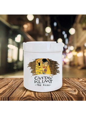 Hediyara Gustav Klimt Baskılı Seramik Küllük