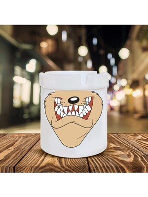 Hediyara Tazmanya Canavarı Baskılı Seramik Küllük