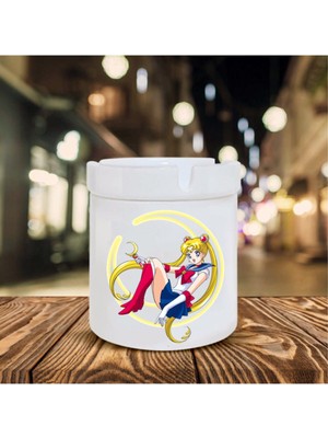 Hediyara Sailor Moon Baskılı Seramik Küllük