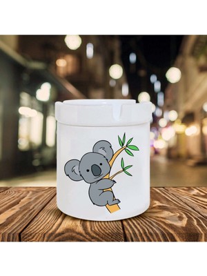 Hediyara Koala Temalı Seramik Şık Küllük