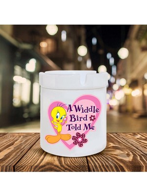 Hediyara Tweety Baskılı Seramik Küllük