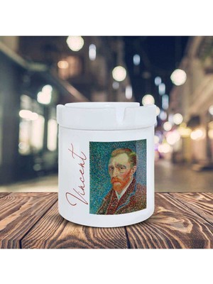 Hediyara Vincent Van Gogh Küllük Ressam Baskılı Kül Tablası K-49