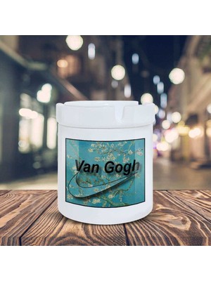 Hediyara Van Gogh Küllük Çiçek Açan Badem Ağacı Baskılı Kül Tablası K-66