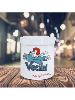 Hediyara Vecihi Komik Karakter Baskılı Küllük Seramik Kül Tablası-25407