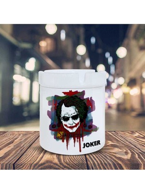 Hediyara Joker Slaughter Yazılı Baskılı Küllük Seramik Kül Tablası-7895