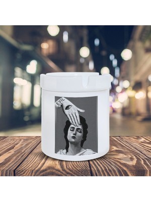 Hediyara Kolaj Küllük Insana Dokunan El Baskılı Kül Tablası KL-209