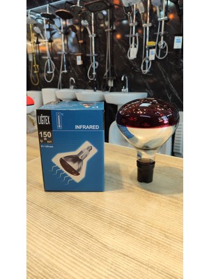 Liğtex 150 Watt Infrared Isı Veren Ampul Isı Ampülü E27 Duylu