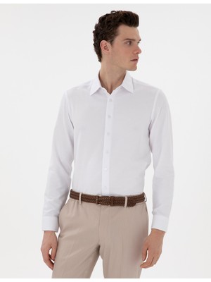 Pierre Cardin Ekstra Slim Klasik Beyaz Gömlek