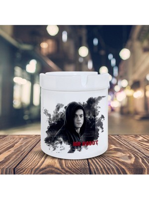 Hediyara Mr. Robot Film Karakteri Baskılı Küllük Kül Tablası-030258