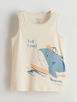 Lc Waikiki Yeni Sezon Yunus Balığı Baskılı Erkek Bebek Atlet