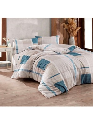 Taç  Kristal Ranforce Atlas Çift Kişilik Nevresim Takımı