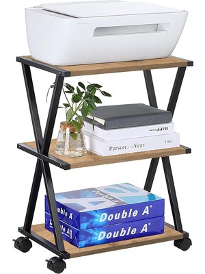 servetavcı Raflı V Yazıcı Sehpası - 40X30