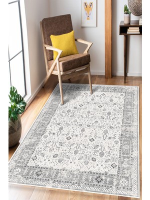 Pelura Halı Eskitme Desenli Dijital Baskılı Yıkanabilir Kaymaz Şönil Halı Salon Oturma Odası Halısı Mutfak Halısı Yolluk