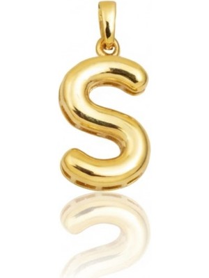 Hakan Mücevherat Ş Harfi Balon Model Kolye Ucu 14 Ayar