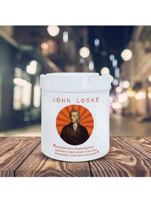 Hediyara John Locke Küllük Ansızın Akla Gelen Baskılı Kül Tablası K-89