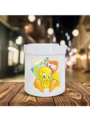 Hediyara Tweety Baskılı Seramik Küllük