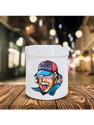 Hediyara Einstein Baskılı Seramik Küllük