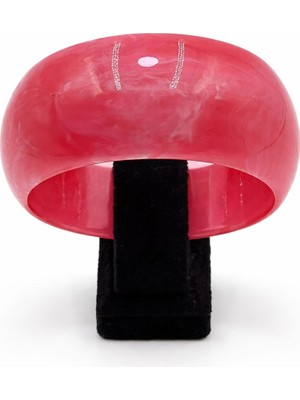 Pangu Mermer Desenli Kalın Akrilik Bilezik