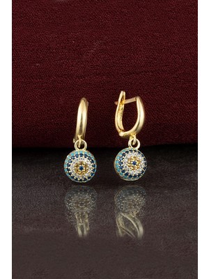 Normadia Kadın 925 Ayar Gümüş Nazar Küpe, Şıklık ve Zarafet Için Ideal Seçim