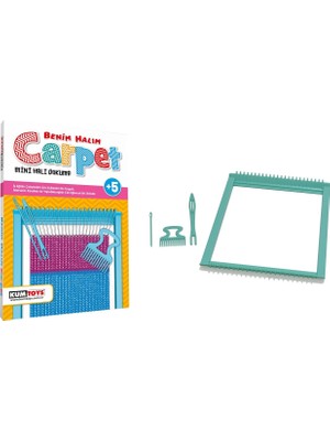 Delixa Kumtoys Benim Halım Carpet Mini Halı Kilim Dokuma Tezgahı Kutulu Mavi