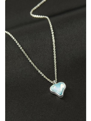 Marsilyan Kalp Taşlı Kolye