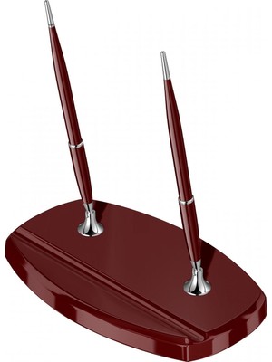 Delixa Scrikss 17 Ikili Kalem Masa Takımı Bordo Dolma Kalemtükenmez Kalem