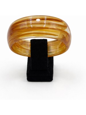 Pangu Mermer Desenli Kalın Akrilik Bilezik