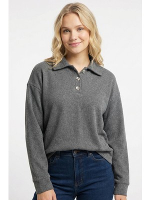 Rays 3082A Gömlek Yaka Kazak Antrasit