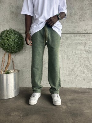 KağanKY Yeşil Yıkamalı Baggy Eşofman