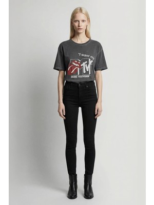 Rays 1760 Baskılı Tişört Antrasit