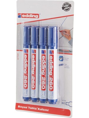 Delixa Edding Turkey ED260B403 Beyaz Yazı Tahtası Kalemi