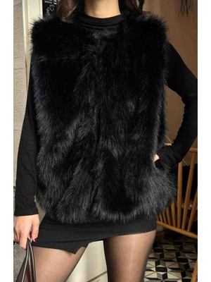 Zeynep Öykü Style Kadın Kürk Yelek