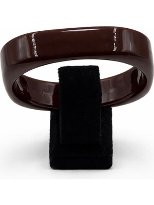 Pangu Parlak Yüzeyli Geniş Akrilik Bilezik