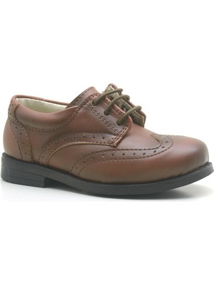 Rakerplus Titan Kahverengi Bağcıklı Klasik Erkek Bebek Ayakkabı