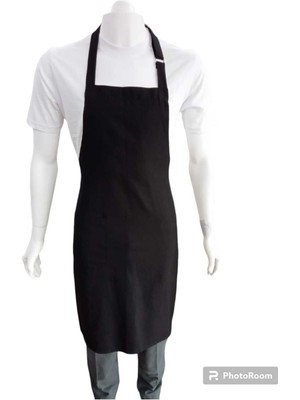 Düz Siyah Boydan Önlük